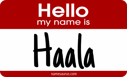 Hello my name is Haala png download