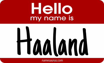 Hello my name is Haaland png download