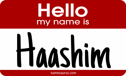 Hello my name is Haashim png download