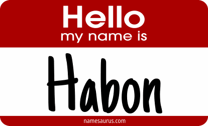 Hello my name is Habon png download