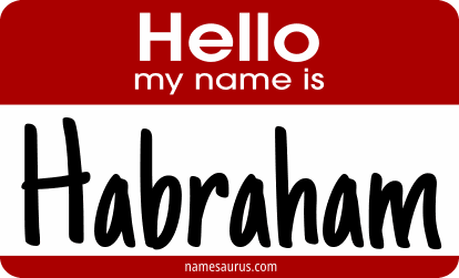 Hello my name is Habraham png download
