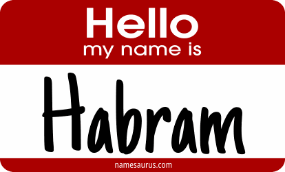 Hello my name is Habram png download