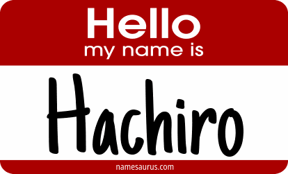 Hello my name is Hachiro png download