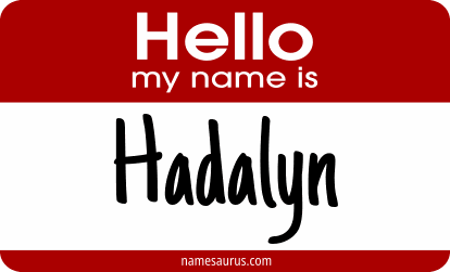 Hello my name is Hadalyn png download