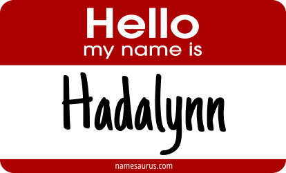 Hello my name is Hadalynn png download