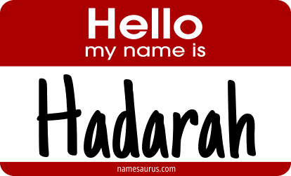 Hello my name is Hadarah png download