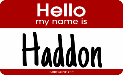 Hello my name is Haddon png download