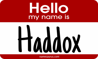 Hello my name is Haddox png download