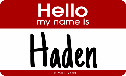 Hello my name is Haden png download