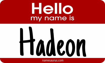 Hello my name is Hadeon png download