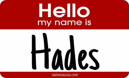 Hello my name is Hades png download