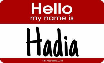 Hello my name is Hadia png download