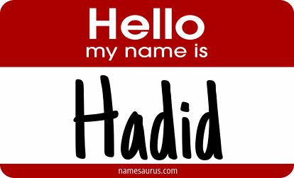 Hello my name is Hadid png download