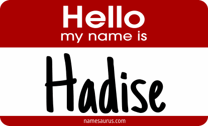 Hello my name is Hadise png download