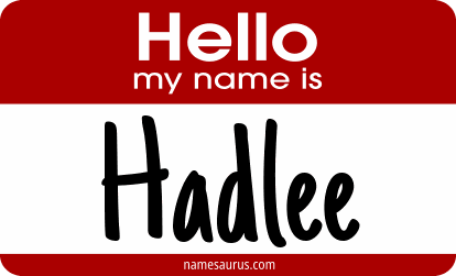 Hello my name is Hadlee png download