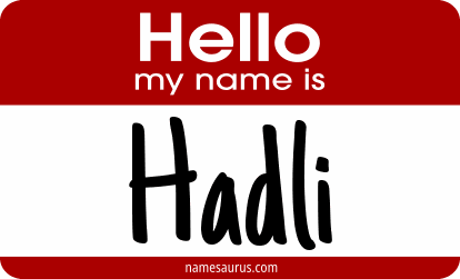 Hello my name is Hadli png download