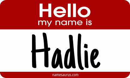 Hello my name is Hadlie png download