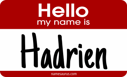 Hello my name is Hadrien png download