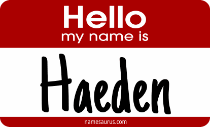 Hello my name is Haeden png download