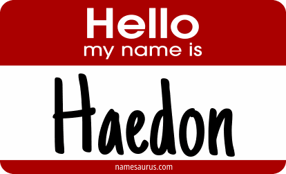 Hello my name is Haedon png download