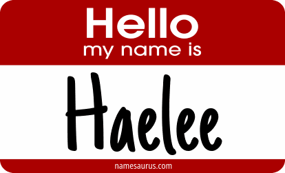 Hello my name is Haelee png download
