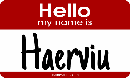 Hello my name is Haerviu png download
