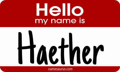 Hello my name is Haether png download