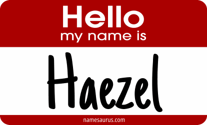 Hello my name is Haezel png download