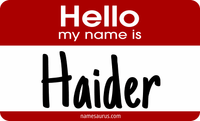 Hello my name is Haider png download