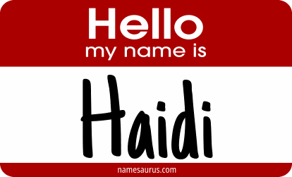 Hello my name is Haidi png download