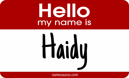 Hello my name is Haidy png download