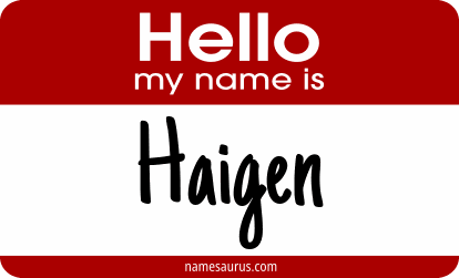Hello my name is Haigen png download