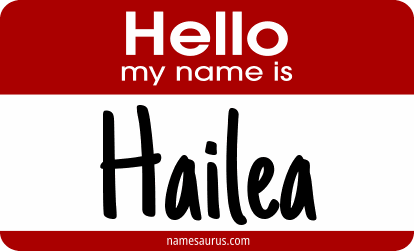 Hello my name is Hailea png download
