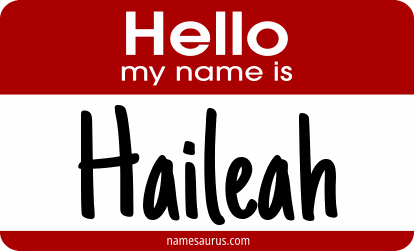 Hello my name is Haileah png download