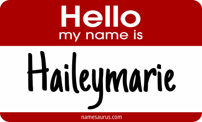 Hello my name is Haileymarie png download