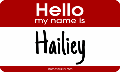 Hello my name is Hailiey png download