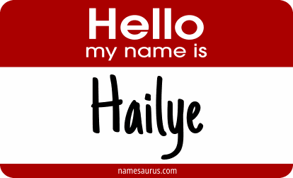 Hello my name is Hailye png download