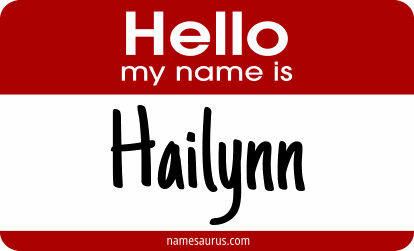 Hello my name is Hailynn png download