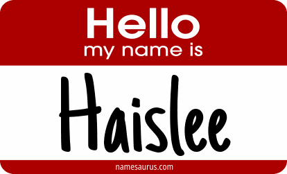 Hello my name is Haislee png download