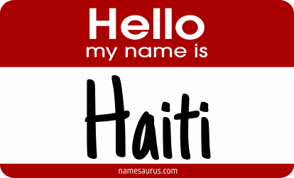 Hello my name is Haiti png download