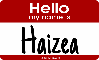 Hello my name is Haizea png download