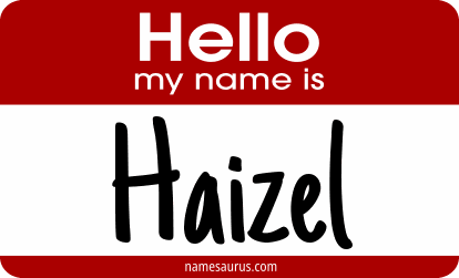 Hello my name is Haizel png download