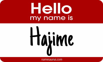 Hello my name is Hajime png download