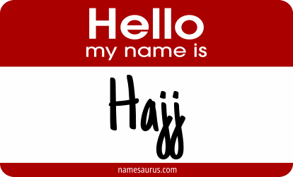 Hello my name is Hajj png download