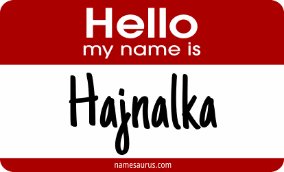 Hello my name is Hajnalka png download
