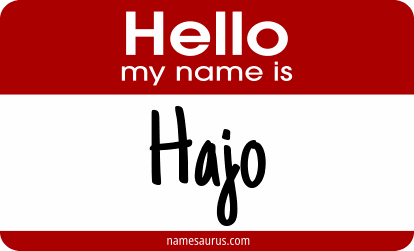 Hello my name is Hajo png download