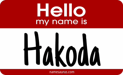 Hello my name is Hakoda png download