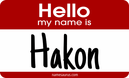 Hello my name is Hakon png download