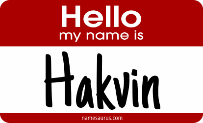 Hello my name is Hakvin png download