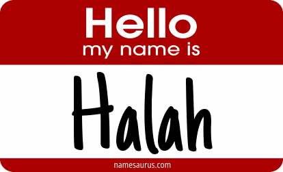 Hello my name is Halah png download